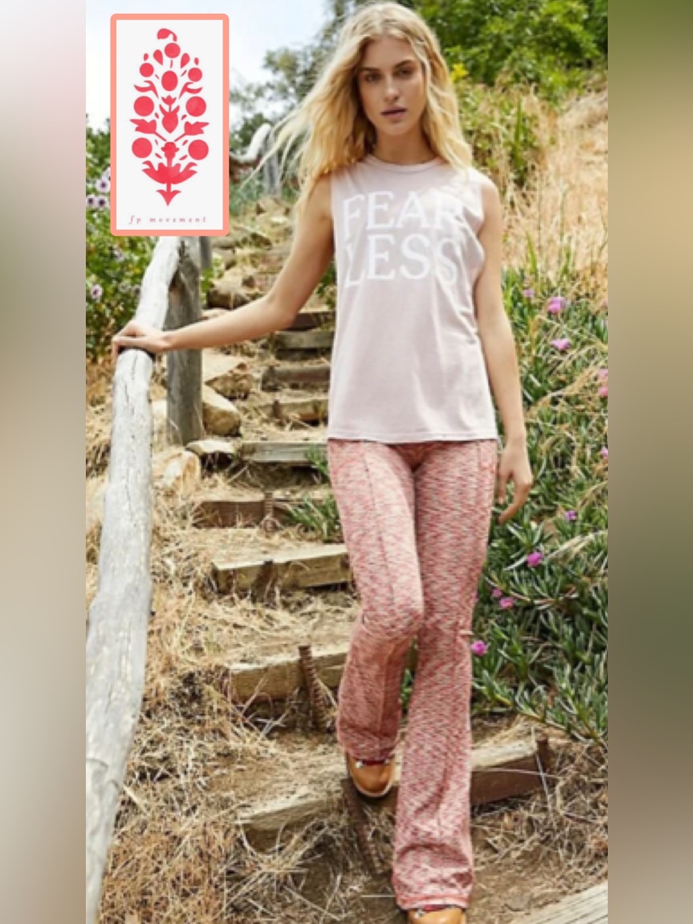 🆕 Free People Movement On it Flare Leggings Coral Pink Small Boho